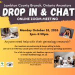 Drop In & Chat October 26 2026