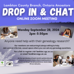 Drop In & Chat September 28 2026